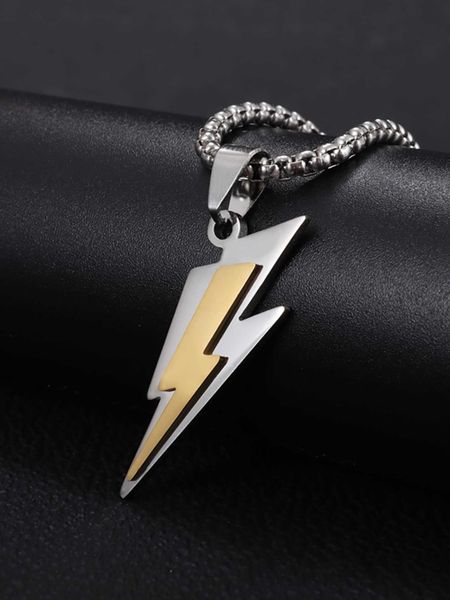 fashionable and popular men lightning pendant necklace stainless steel for jewelry gift and for a stylish look, Silver
fashionable and popular men lightning pendant necklace stainless steel for jewelry gift and for a stylish look, Silver