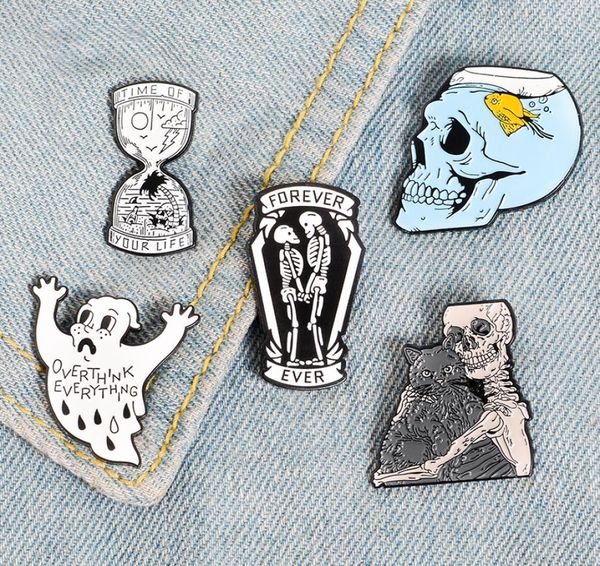 your life hourglass enamel pins ghost skeleton fish tank skull badge brooch bag denim shirt lapel pin gothic cat jewelry gift1848036, Gray
your life hourglass enamel pins ghost skeleton fish tank skull badge brooch bag denim shirt lapel pin gothic cat jewelry gift1848036, Gray