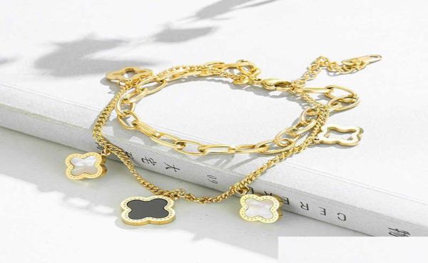 charm bracelets classic design four leaf clover stainless steel bracelet lucky women gift jewelry drop delivery dhe1f6814585, Golden;silver
charm bracelets classic design four leaf clover stainless steel bracelet lucky women gift jewelry drop delivery dhe1f6814585, Golden;silver