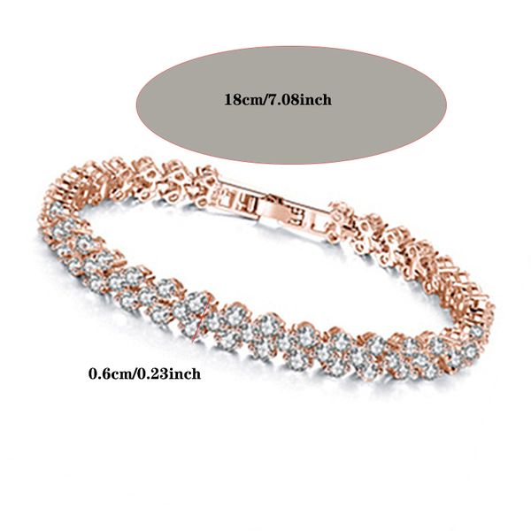 exquisite super sparkling crystal zircon full diamond bracelet women's water diamond movie ocean heart roman bracelet, Black
exquisite super sparkling crystal zircon full diamond bracelet women's water diamond movie ocean heart roman bracelet, Black