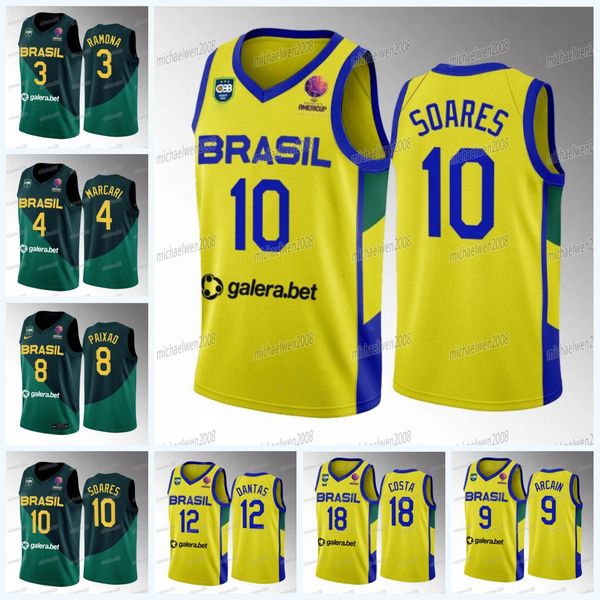 brazil basketball 2023 americup champions jersey kamilla soares taina paixao damiris dantas isabela ramona debora costa janeth arcain, Black;red
brazil basketball 2023 americup champions jersey kamilla soares taina paixao damiris dantas isabela ramona debora costa janeth arcain, Black;red