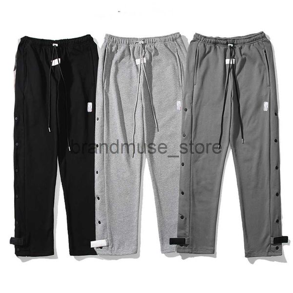 men's pants mens pants high street hip hop pants side button sweatpants casual sports trousers streetwear j0711, Black
men's pants mens pants high street hip hop pants side button sweatpants casual sports trousers streetwear j0711, Black