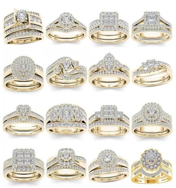wedding rings 2pcs bridal set elegant crystal engagement ring round heart zircon for women9950401, Slivery;golden
wedding rings 2pcs bridal set elegant crystal engagement ring round heart zircon for women9950401, Slivery;golden