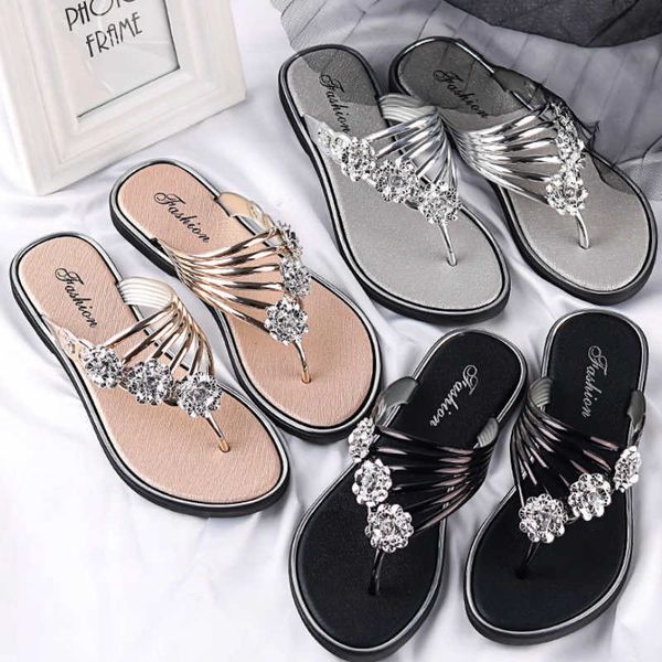slippers women's flat flip flops fashion casual slippers flower lightweight sandals nonslip party beach shoes chanclas verano mujer j23, Black
slippers women's flat flip flops fashion casual slippers flower lightweight sandals nonslip party beach shoes chanclas verano mujer j23, Black
