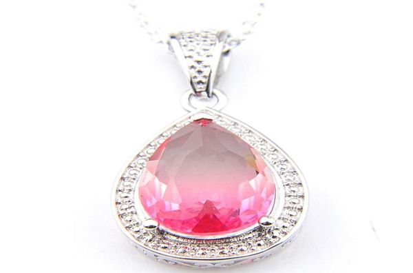10pcs luckyshine 3 color optional women wedding party jewelry tourmaline gems silver vintage necklaces pendants with chain 237z9039857
10pcs luckyshine 3 color optional women wedding party jewelry tourmaline gems silver vintage necklaces pendants with chain 237z9039857