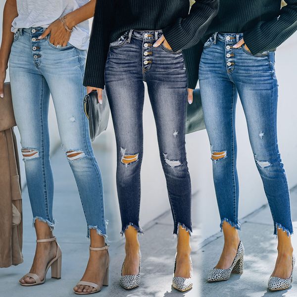 men's jean ripped light wash jeans highrise cropped raw hem skinny casual trendy pants 230710, Blue
men's jean ripped light wash jeans highrise cropped raw hem skinny casual trendy pants 230710, Blue
