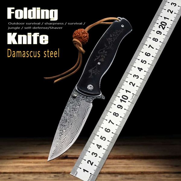 new camping pocket folding knife damascus steel outdoor sharp military knife self defense multifunctional edc tool
new camping pocket folding knife damascus steel outdoor sharp military knife self defense multifunctional edc tool