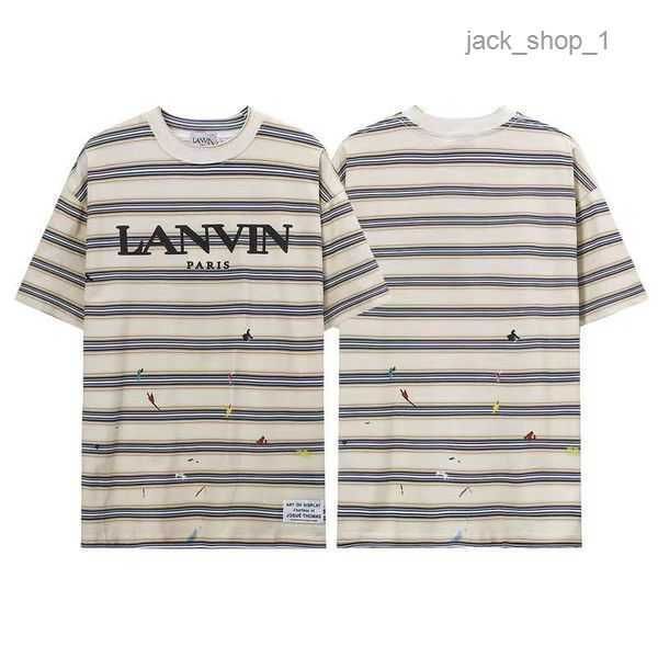 lanvin v ove fpg galler men's and women's t-shirts couple's street trend t-shirt designer's 23, White;black 
lanvin v ove fpg galler men's and women's t-shirts couple's street trend t-shirt designer's 23, White;black