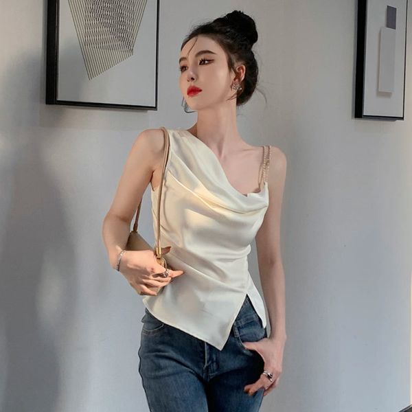 women's t-shirt slim fit women's t-shirt summer casual solid sleeveless tees female korean style clothes backless t shirt ycmyunya, White
women's t-shirt slim fit women's t-shirt summer casual solid sleeveless tees female korean style clothes backless t shirt ycmyunya, White