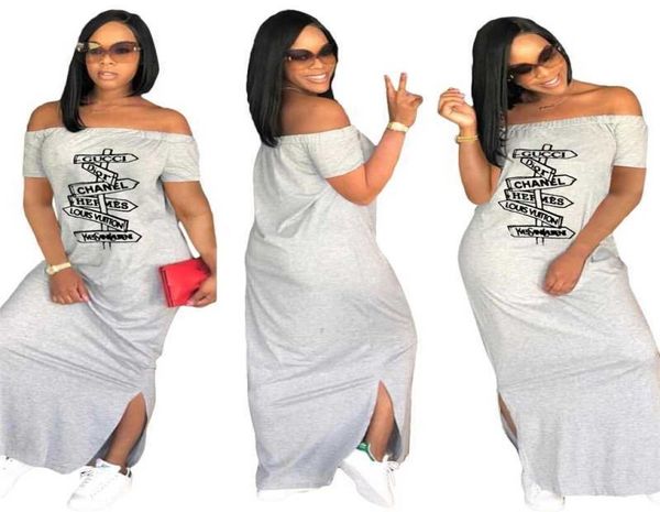 retail plus size s3xl 2022 summer womens causal maxi dresses designer split short sleeve dress letter print clothing4162063, Black;gray
retail plus size s3xl 2022 summer womens causal maxi dresses designer split short sleeve dress letter print clothing4162063, Black;gray