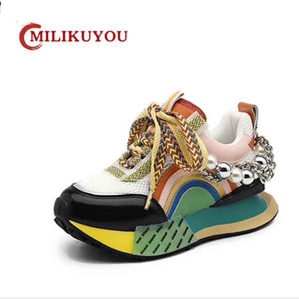 dress shoes milikuyou women's sneakers original design pearl chain shoes women fashion colorful original bottom casual sneakers for gir, Black
dress shoes milikuyou women's sneakers original design pearl chain shoes women fashion colorful original bottom casual sneakers for gir, Black