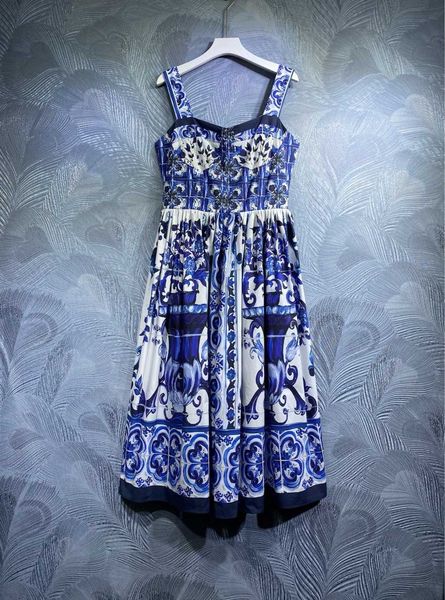 23ss summer dresses women dress womens designer clothing new womens dress of the season printed blue and white pottery women clothes, Black;gray
23ss summer dresses women dress womens designer clothing new womens dress of the season printed blue and white pottery women clothes, Black;gray