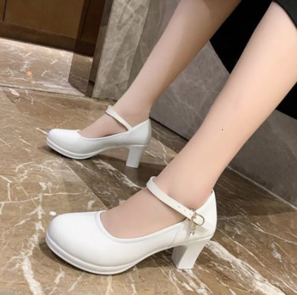dress shoes women medium heels mary janes patent leather pumps ankle strap ladies shoe office zapatos mujer 230710, Black
dress shoes women medium heels mary janes patent leather pumps ankle strap ladies shoe office zapatos mujer 230710, Black