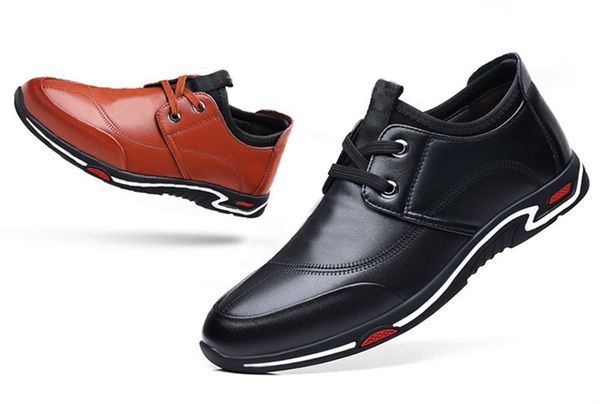 men's leather shoes spring business leisure walking shoes comfortable soft bottom korean version of work dress men's shoes leather, Black
men's leather shoes spring business leisure walking shoes comfortable soft bottom korean version of work dress men's shoes leather, Black