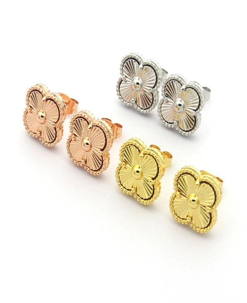 new fashion brand women charm earrings stud fourleaf textured for women style single flower love jewelry whole1335004, Golden;silver
new fashion brand women charm earrings stud fourleaf textured for women style single flower love jewelry whole1335004, Golden;silver