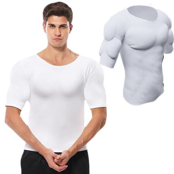 waist tummy shaper men fake muscle t-shirts body shaper abs invisible pads chest party enhancer bodybuild fitness muscular cosplay underwea
waist tummy shaper men fake muscle t-shirts body shaper abs invisible pads chest party enhancer bodybuild fitness muscular cosplay underwea