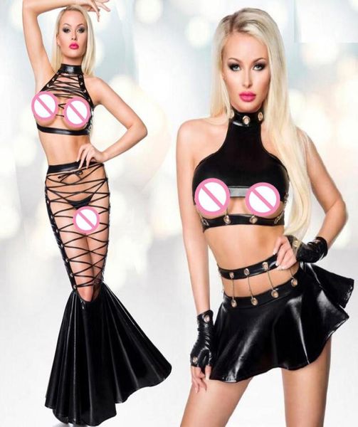 bras sets pole dance costume set women lace up catsuit pu leather clubwear halter hollow out wetlook skirt punk nightclub7772109, Red;black
bras sets pole dance costume set women lace up catsuit pu leather clubwear halter hollow out wetlook skirt punk nightclub7772109, Red;black