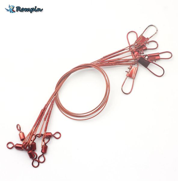 6pcs 9039039 30lb red color heavy duty wire leaders fishing line steel with swivel snap connector lure2099750
6pcs 9039039 30lb red color heavy duty wire leaders fishing line steel with swivel snap connector lure2099750