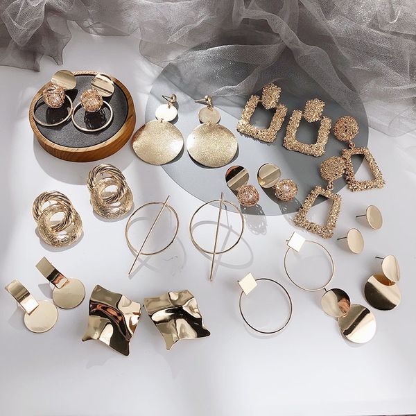stud fashion statement earrings big geometric for women hanging dangle drop earing modern jewelry 230710, Golden;silver
stud fashion statement earrings big geometric for women hanging dangle drop earing modern jewelry 230710, Golden;silver