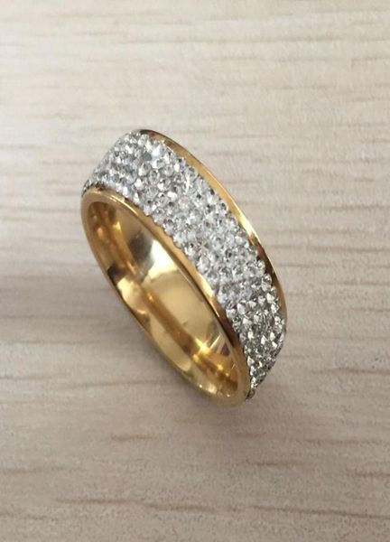 full size 5 row clear crystal stainless steel wedding rings fashion jewelry made with genuine cz crystals for women8046947, Silver
full size 5 row clear crystal stainless steel wedding rings fashion jewelry made with genuine cz crystals for women8046947, Silver