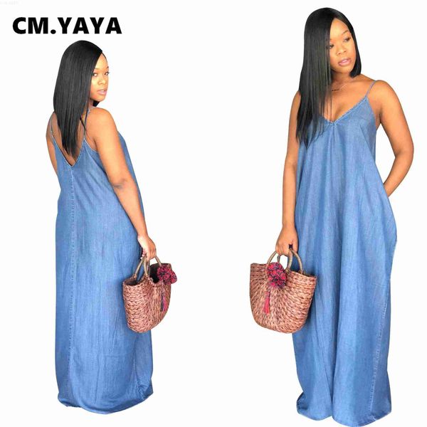 urban dresses cmyaya women summer s-3xl denim maxi dress party club outside loose long strap sleeveless dresses outfits l230711, White;black
urban dresses cmyaya women summer s-3xl denim maxi dress party club outside loose long strap sleeveless dresses outfits l230711, White;black