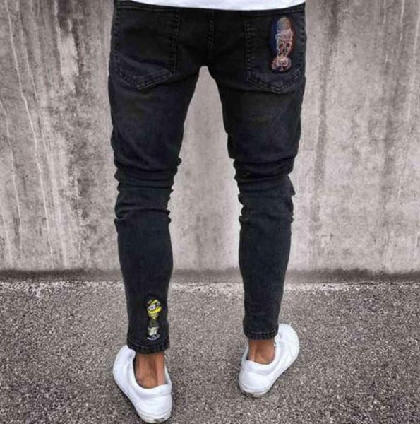 black skinny jeans skull biker men jeans homme slim fit personality badge patchwork denim hip hop hip street for men8021854, Blue
black skinny jeans skull biker men jeans homme slim fit personality badge patchwork denim hip hop hip street for men8021854, Blue
