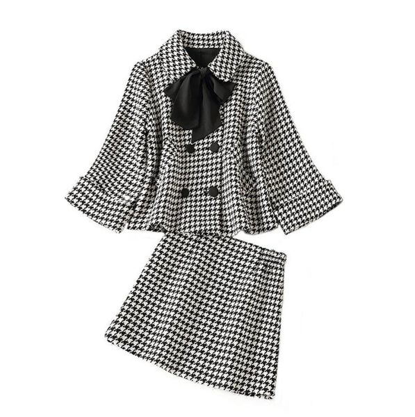 work drs vintage two piece set women double-breasted jacket coat mini skirt sets female houndstooth office lady suits9358376, White;black
work drs vintage two piece set women double-breasted jacket coat mini skirt sets female houndstooth office lady suits9358376, White;black