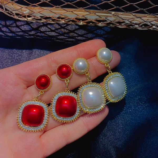 stud fashion imitation pearl drop earrings for women luxury wedding ear pendants statement jewelry 5e369 230710, Golden;silver
stud fashion imitation pearl drop earrings for women luxury wedding ear pendants statement jewelry 5e369 230710, Golden;silver