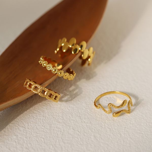 wedding rings rhysong mixed style stainless steel love sanke flower ring for women vintage flexible open finger creative design jewelry 2307, Slivery;golden
wedding rings rhysong mixed style stainless steel love sanke flower ring for women vintage flexible open finger creative design jewelry 2307, Slivery;golden
