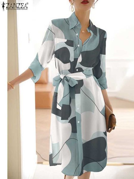 urban dresses zanzea fashion geometric printing vestidos elegant side slit casual button up shirt dress 3/4 sleeve women belted midi dress l, White;black
urban dresses zanzea fashion geometric printing vestidos elegant side slit casual button up shirt dress 3/4 sleeve women belted midi dress l, White;black