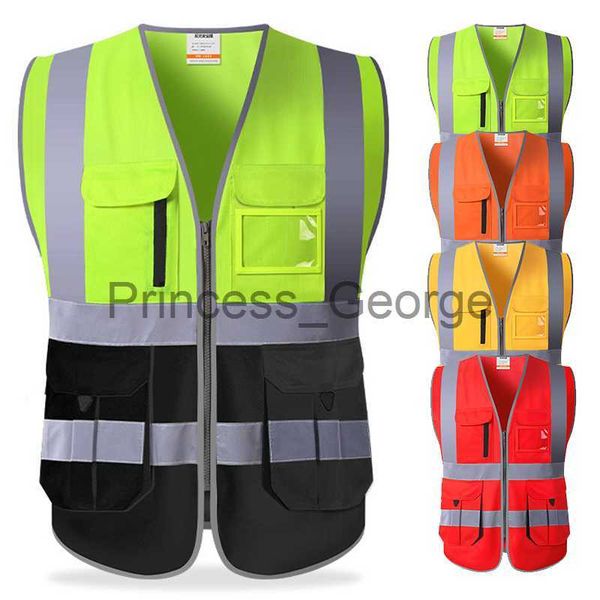 others apparel reflective safety vest multi pockets workwear security working clothes day night motorcycle cycling warning safety waistcoat, Black;white
others apparel reflective safety vest multi pockets workwear security working clothes day night motorcycle cycling warning safety waistcoat, Black;white
