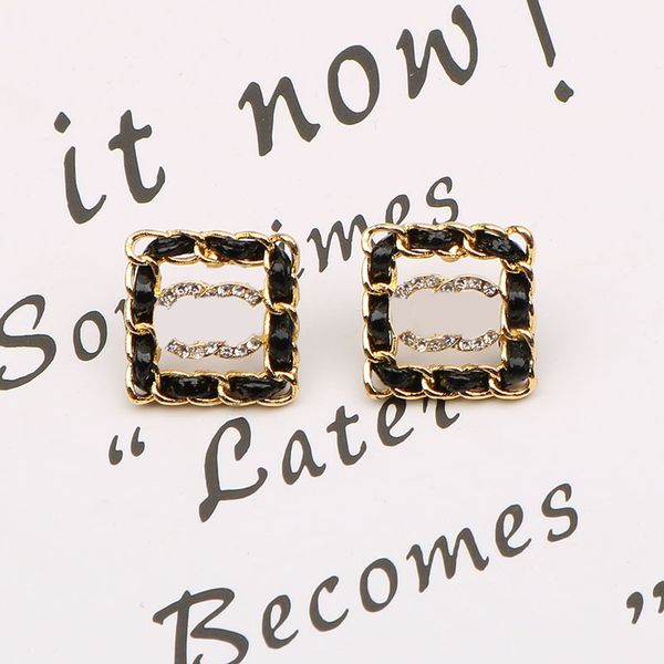 elegant designer brand letter stud earring for fashion women letters studs square cattlehide charm earrings wedding party jewerlry 20style, Golden;silver
elegant designer brand letter stud earring for fashion women letters studs square cattlehide charm earrings wedding party jewerlry 20style, Golden;silver