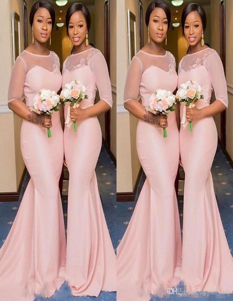 2019 sheer lace neck blush pink african nigerian mermaid bridesmaid dresses with sleeve plus size maid of honor wedding guest gown4514025, White;pink
2019 sheer lace neck blush pink african nigerian mermaid bridesmaid dresses with sleeve plus size maid of honor wedding guest gown4514025, White;pink