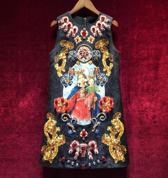 2018 spring summer european style slim waist printing retro vest loose dress tide highend luxury diamond black dresses1417453, White;black
2018 spring summer european style slim waist printing retro vest loose dress tide highend luxury diamond black dresses1417453, White;black