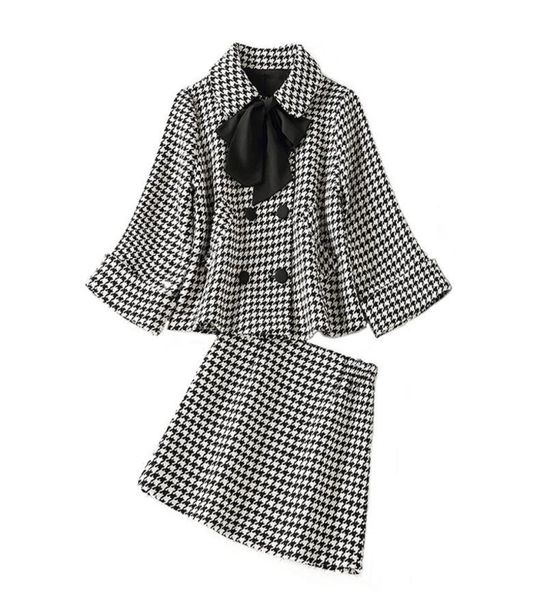 work drs vintage two piece set women double-breasted jacket coat mini skirt sets female houndstooth office lady suits9204596, White;black
work drs vintage two piece set women double-breasted jacket coat mini skirt sets female houndstooth office lady suits9204596, White;black