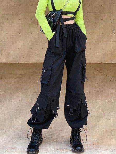 women's pants capris houzhou gothic cargo pants women hippie streetwear pockets black trousers female hip hop oversize harajuku high wa, Black;white
women's pants capris houzhou gothic cargo pants women hippie streetwear pockets black trousers female hip hop oversize harajuku high wa, Black;white