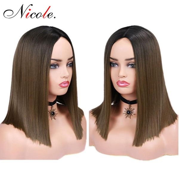 brown14 inch ombre bob wig with black roots straight synthetic hair shoulder middle part heat resistant fiber3675264
brown14 inch ombre bob wig with black roots straight synthetic hair shoulder middle part heat resistant fiber3675264