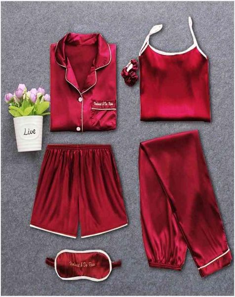strap sleepwear pyjamas women039s 7 pieces pink pajamas sets satin silk lingerie homewear sleepwear pyjamas set pijamas for wom1110542, Black;red
strap sleepwear pyjamas women039s 7 pieces pink pajamas sets satin silk lingerie homewear sleepwear pyjamas set pijamas for wom1110542, Black;red