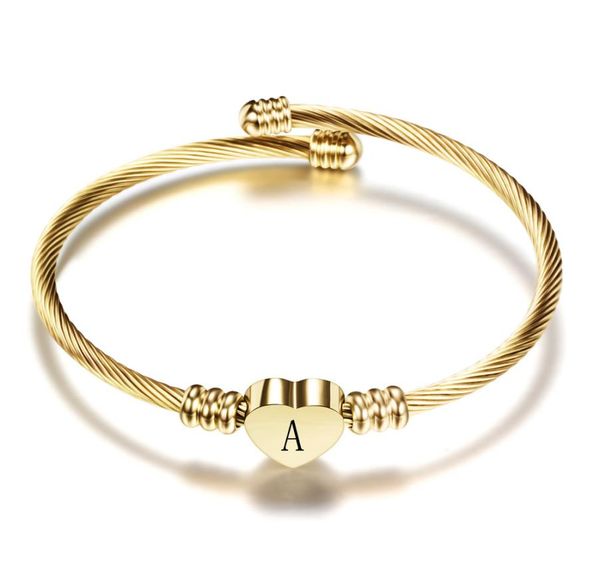 fashion girls gold color stainless steel heart bangle with letter fashion initial alphabet charms bracelets for women 11415097918, Black
fashion girls gold color stainless steel heart bangle with letter fashion initial alphabet charms bracelets for women 11415097918, Black