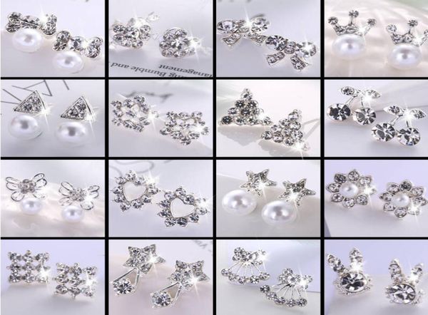 50pcslot pearl diamond silver color heart love earrings back ear studs for women fashion jewelry mix style whole6224038, White
50pcslot pearl diamond silver color heart love earrings back ear studs for women fashion jewelry mix style whole6224038, White