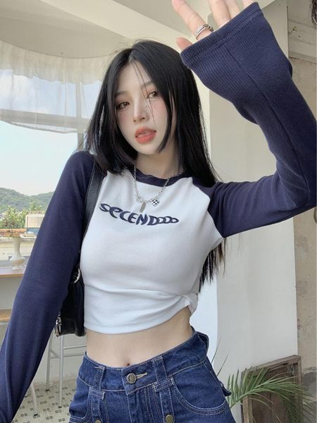 pants patchwork long sleeve tshirt women embroidery crop female fashion o neck slim tees spring ladies basic tshirts y2k, White
pants patchwork long sleeve tshirt women embroidery crop female fashion o neck slim tees spring ladies basic tshirts y2k, White