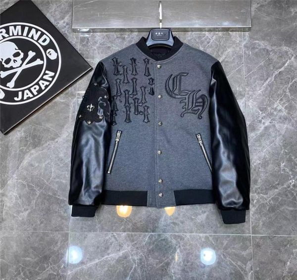 flocking leather sleeves baseball coat uniform luxury jacket s single breasted warm jackets couples women men varsity coats men's desig, Black;brown
flocking leather sleeves baseball coat uniform luxury jacket s single breasted warm jackets couples women men varsity coats men's desig, Black;brown