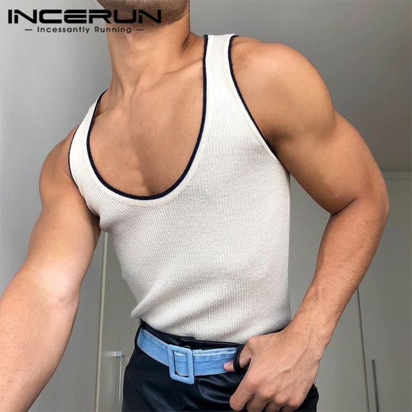 men' tank 2023 fashion men patchwork round neck sleeveless casual vests summer streetwear male clothing s5xl incerun 230710, White;black
men' tank 2023 fashion men patchwork round neck sleeveless casual vests summer streetwear male clothing s5xl incerun 230710, White;black