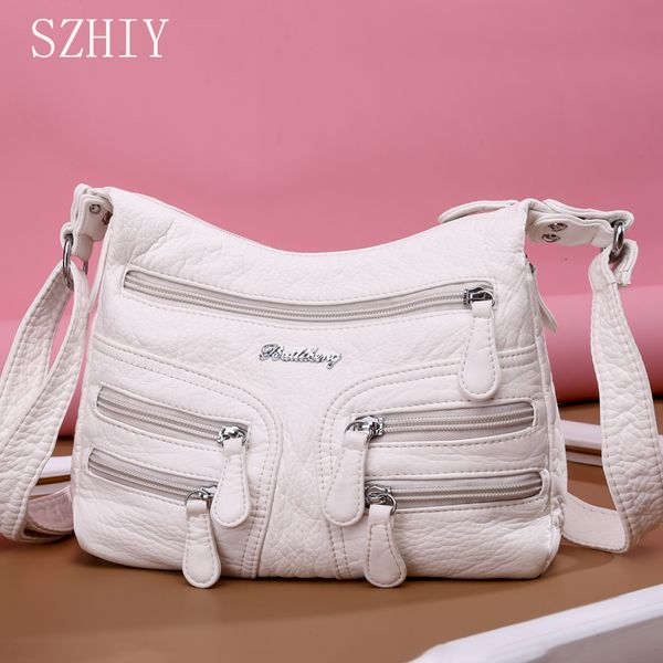 evening bags small soft shoulder bag casual women wash white leather crossbody adjustable multi pocket ladies pocket bolsa de ombro 230711
evening bags small soft shoulder bag casual women wash white leather crossbody adjustable multi pocket ladies pocket bolsa de ombro 230711