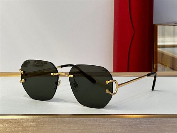 new fashion design pilot sunglasses 0396 k gold frame rimless lens simple and popular style selling outdoor uv400 protection glasses, White;black
new fashion design pilot sunglasses 0396 k gold frame rimless lens simple and popular style selling outdoor uv400 protection glasses, White;black