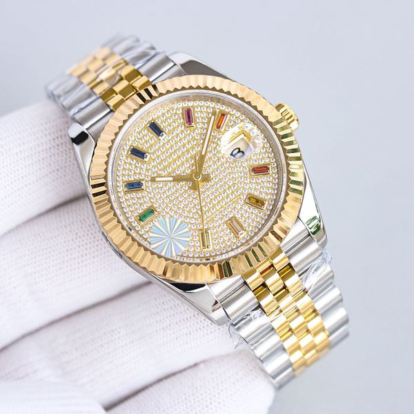men watch automatic mechanical movement wristwatch fashion watches 41mm stainless steel waterproof designer bracelet business wristband, Silver
men watch automatic mechanical movement wristwatch fashion watches 41mm stainless steel waterproof designer bracelet business wristband, Silver