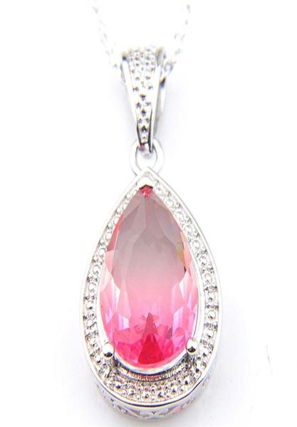 10pcs luckyshine 3 color optional women wedding party jewelry tourmaline gems silver vintage necklaces pendants with chain 237z1186159
10pcs luckyshine 3 color optional women wedding party jewelry tourmaline gems silver vintage necklaces pendants with chain 237z1186159