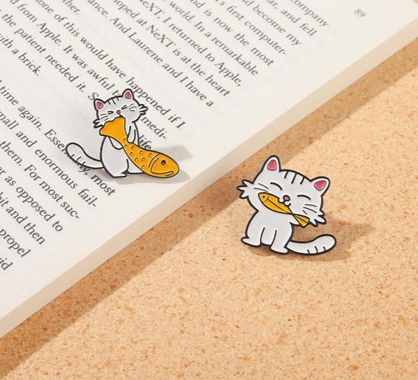 creative cartoon animal enamel brooches pins cute cat fish backpack bag sweater jackets badge friends gift jewelry8744728, Gray
creative cartoon animal enamel brooches pins cute cat fish backpack bag sweater jackets badge friends gift jewelry8744728, Gray