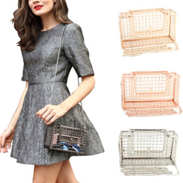 evening bags chain crossbody cage bag metal cages hollowout clutches purse for party handbags hollow out 230710
evening bags chain crossbody cage bag metal cages hollowout clutches purse for party handbags hollow out 230710