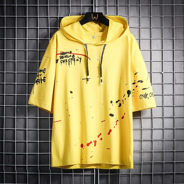 men's tshirts fashion hooded tshirt men summer loose short sleeve pullovers male sportswear hoodie casual print t shirt hip hop tees 2, White;black
men's tshirts fashion hooded tshirt men summer loose short sleeve pullovers male sportswear hoodie casual print t shirt hip hop tees 2, White;black